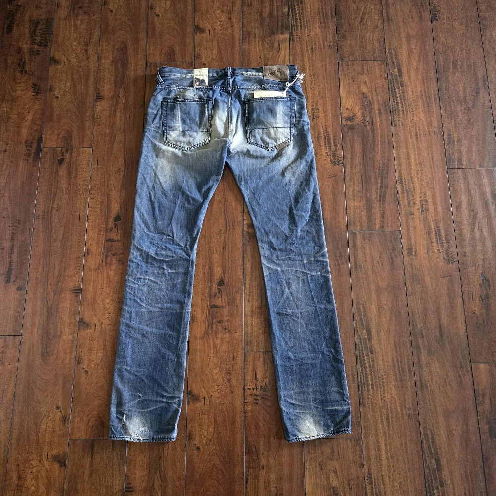 PRPS Rambler Skinny Fit Low Front Rise Button Fly Japanese Selvedge Jeans Sz 38 - Picture 4 of 16